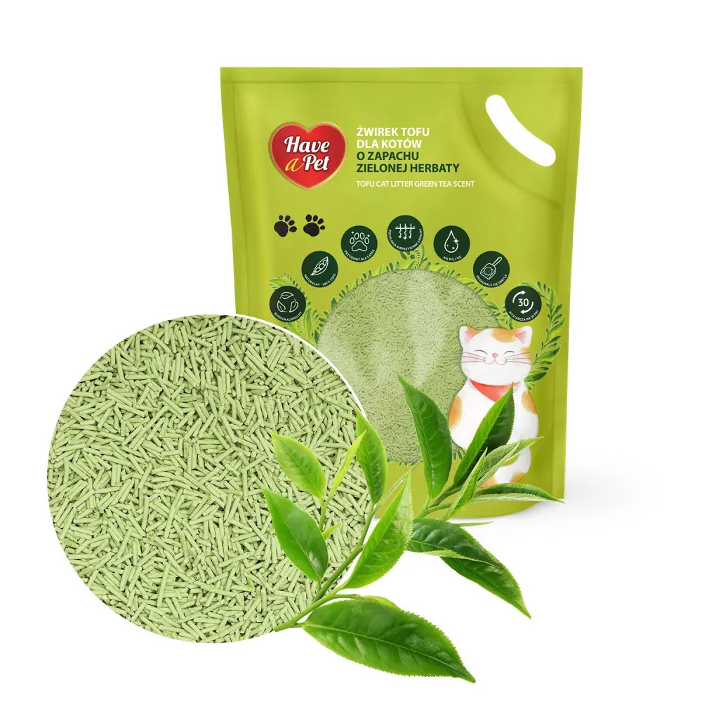 HAVE A PET Żwirek dla Kota Tofu Zielona Herbata 2x2,5kg